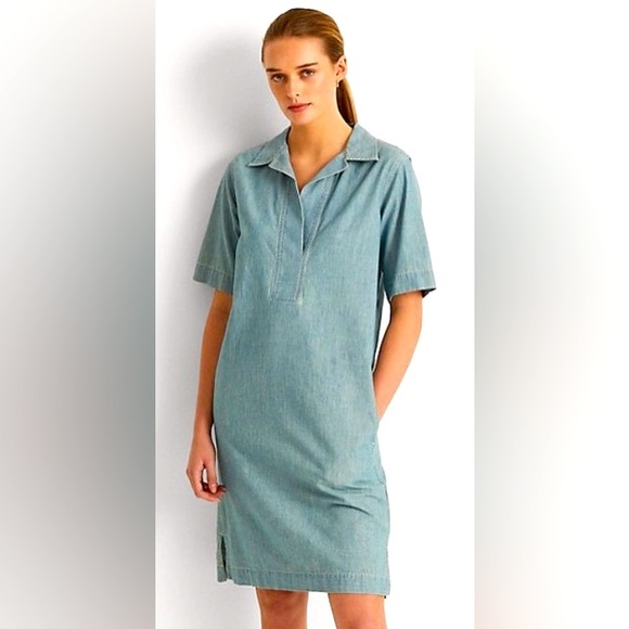 Lauren Ralph Lauren light blue jeans dress size XS - Picture 1 of 9